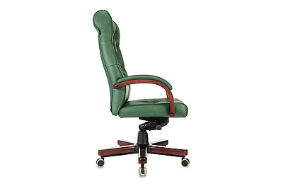 Кресло для руководителя Бюрократ T-9928WALNUT/GREEN - фото товара 2 из 13