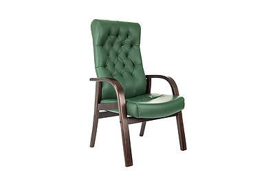 Стул офисный Бюрократ T-9928WALNUT-CF/GN - фото товара 1 из 14