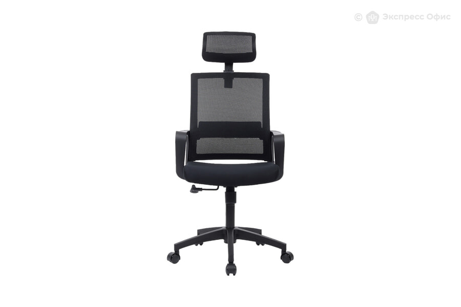  Кресло офисное RCH Mint P1029HBE Ткань черная/Сетка черная - фото товара 2 из 3