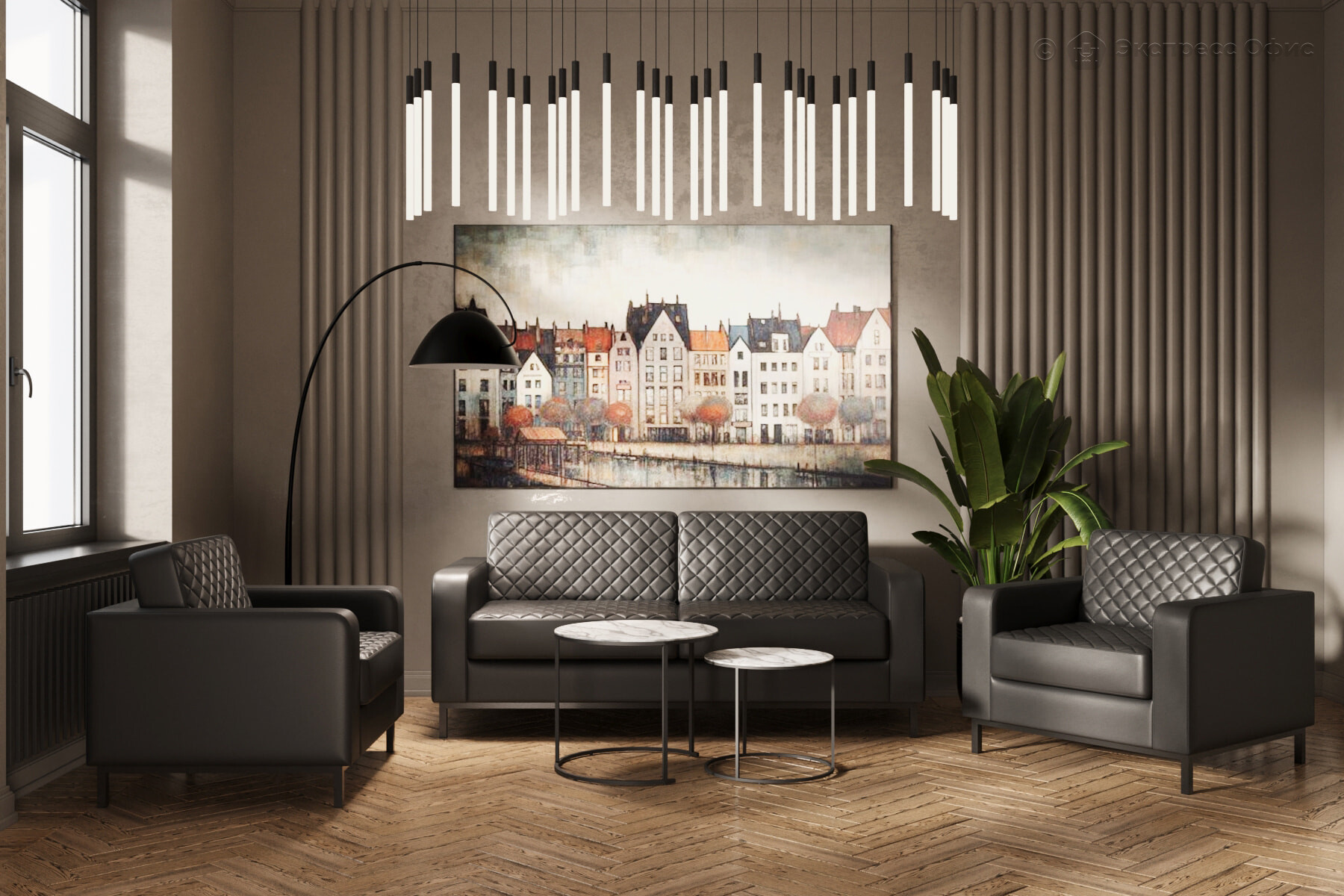 Диван офисный 3-х местный Бентли Ben 3M - фото товара 3 из 7