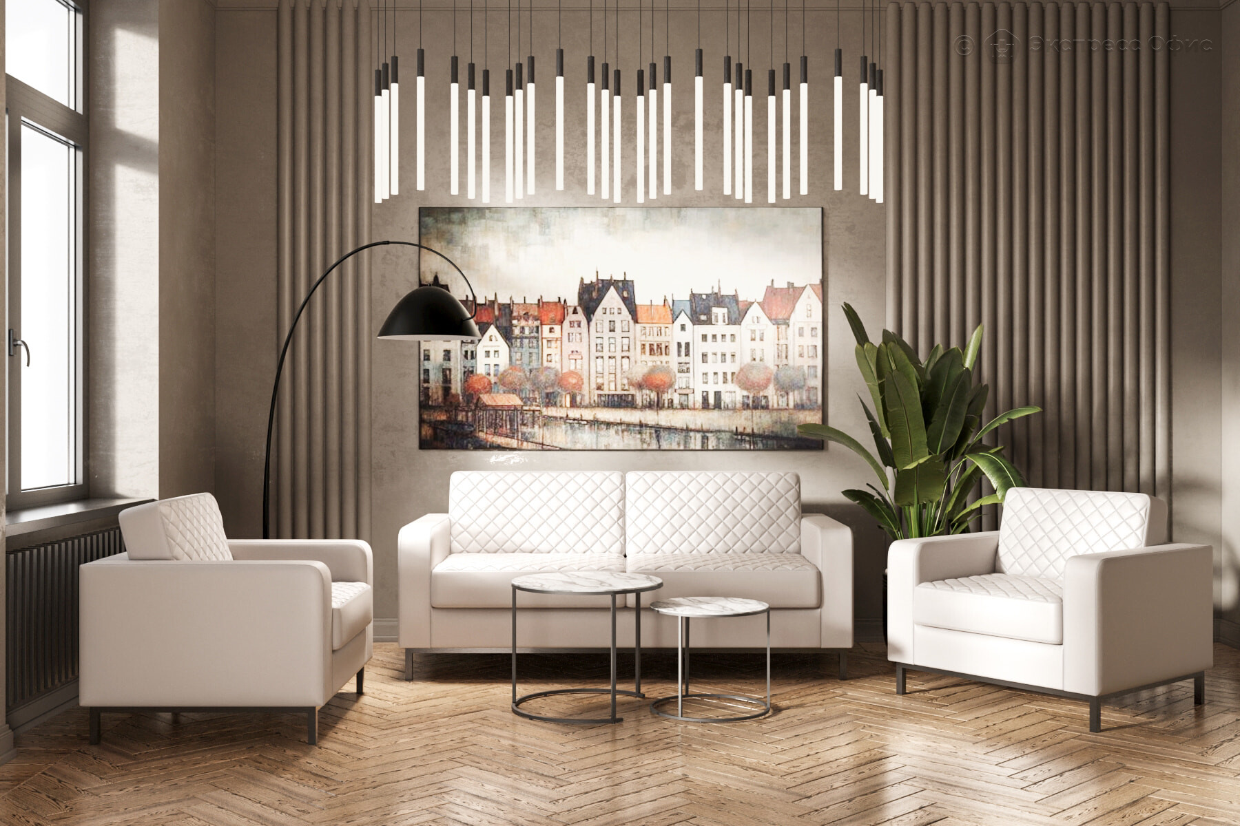 Диван офисный 3-х местный Бентли Ben 3M - фото товара 3 из 6