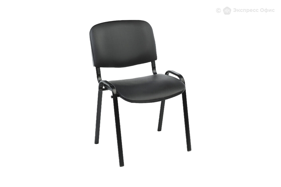  Стул офисный ИЗО Искусственная кожа черная - фото товара 1 из 3