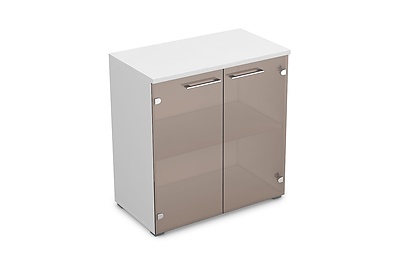 Шкаф для документов низкий со стеклом Gloss Line 9НШ.023.2 - фото товара 1 из 3