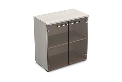 Шкаф для документов низкий со стеклом Gloss Line 9НШ.023.2 - фото товара 1 из 3