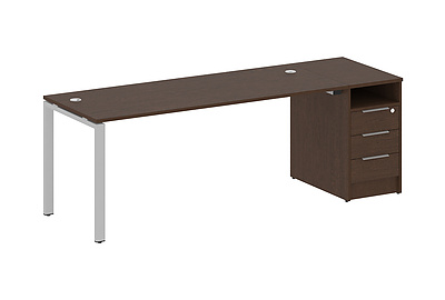 Стол письменный с опорной тумбой Metal system style БП.РС-СТП-1.5 - фото товара 1 из 3