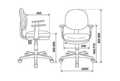 Кресло компьютерное детское Бюрократ CH-W356AXSN/MASKARAD - фото товара 5 из 6