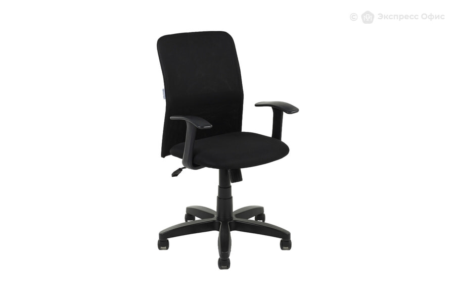 Кресло офисное Leo B black Ткань сетка чёрная - фото товара 1 из 3