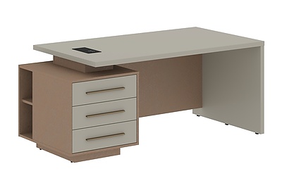Стол для руководителя с тумбой Velion VCT 1890(L) - фото товара 1 из 3
