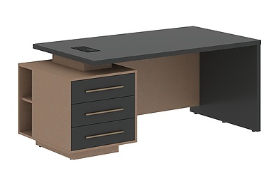 Стол для руководителя с тумбой Velion VCT 1890(L) - фото товара 1 из 3