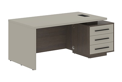 Стол для руководителя с тумбой Velion VCT 1890(R) - фото товара 1 из 3
