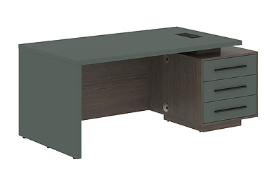 Стол для руководителя с тумбой Velion VCT 1890(R) - фото товара 1 из 3