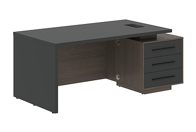 Стол для руководителя с тумбой Velion VCT 1890(R) - фото товара 1 из 3