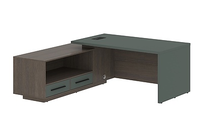 Стол для руководителя с тумбой Velion VCT 1919(L) - фото товара 1 из 3