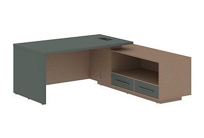 Стол для руководителя с тумбой Velion VCT 1919(R) - фото товара 1 из 3