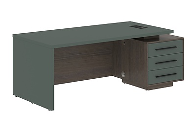Стол для руководителя с тумбой Velion VCT 2090(R) - фото товара 1 из 3