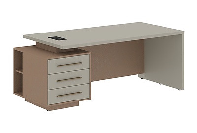 Стол для руководителя с тумбой Velion VCT 2090(L) - фото товара 1 из 3