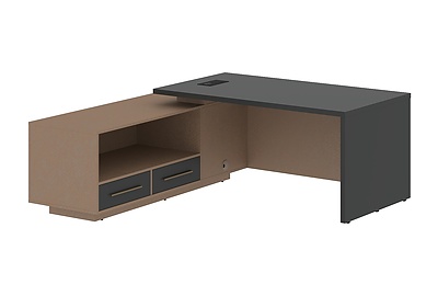 Стол для руководителя с тумбой Velion VCT 1919(L) - фото товара 1 из 3