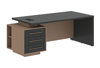 Стол для руководителя с тумбой Velion VCT 2090(L) - фото товара 1 из 3