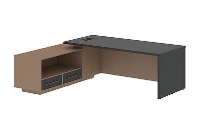 Стол для руководителя с тумбой Velion VCT 2319(L) - фото товара 1 из 3