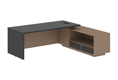 Стол для руководителя с тумбой Velion VCT 2319(R) - фото товара 1 из 3