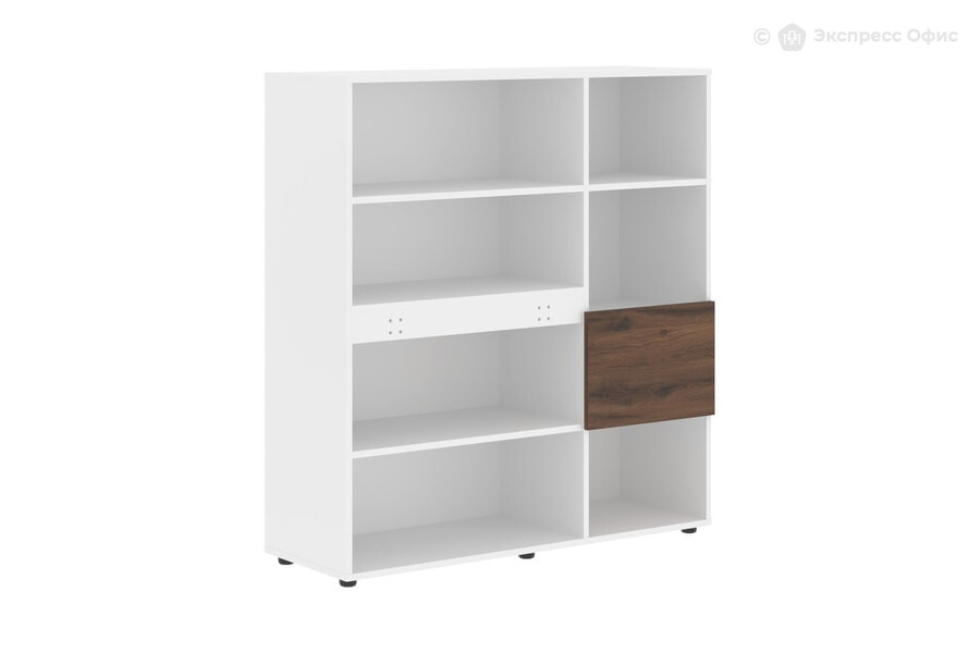  Стеллаж Edis EHC 1245 Дуб денвер темный/Белый - фото товара 1 из 3