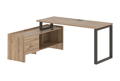 Стол для руководителя с тумбой Edis EQCT 17614 - фото товара 1 из 4