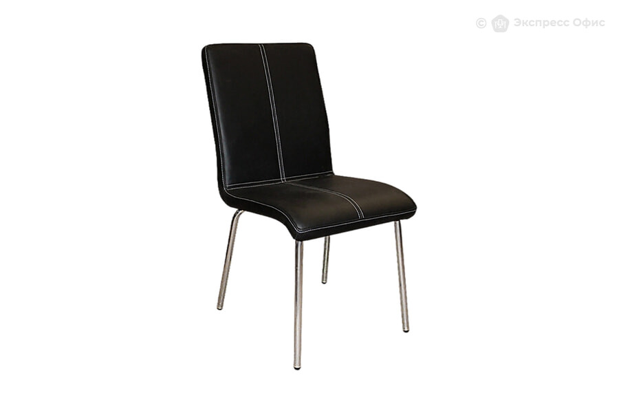  Стул офисный BRIDGE BRG LN81N77LB Кожа c компаньоном черная - фото товара 1 из 3