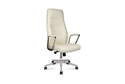 Кресло для руководителя Nancy L348HCA-ivory - фото товара 1 из 6