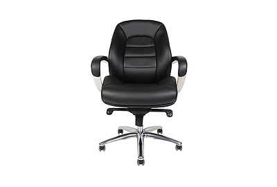 Кресло офисное Porsche F281 black leather - фото товара 2 из 7
