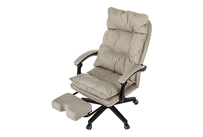 Кресло для руководителя с подставкой для ног Бюрократ CH-820MSG-F/402BEIGE - фото товара 9 из 19