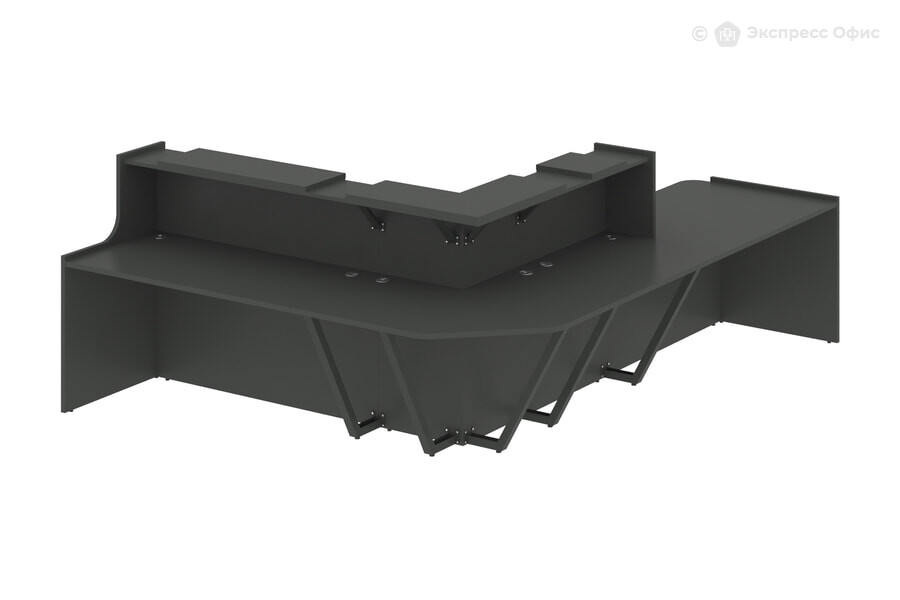  Стойка ресепшн угловая Onix O.R-K-34 Антрацит - фото товара 2 из 3