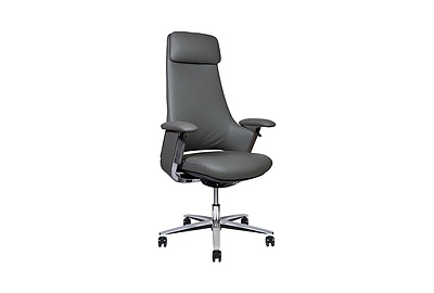 Кресло руководителя York CH-336A grey leather - фото товара 1 из 7
