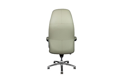 Кресло руководителя Porsche F181 light gray leather - фото товара 5 из 7