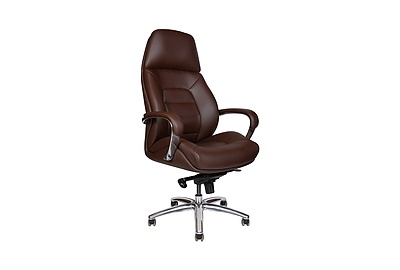 Кресло для руководителя Porsche F181 brown PU - фото товара 1 из 8