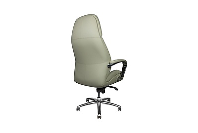 Кресло руководителя Porsche F181 light gray leather - фото товара 4 из 7
