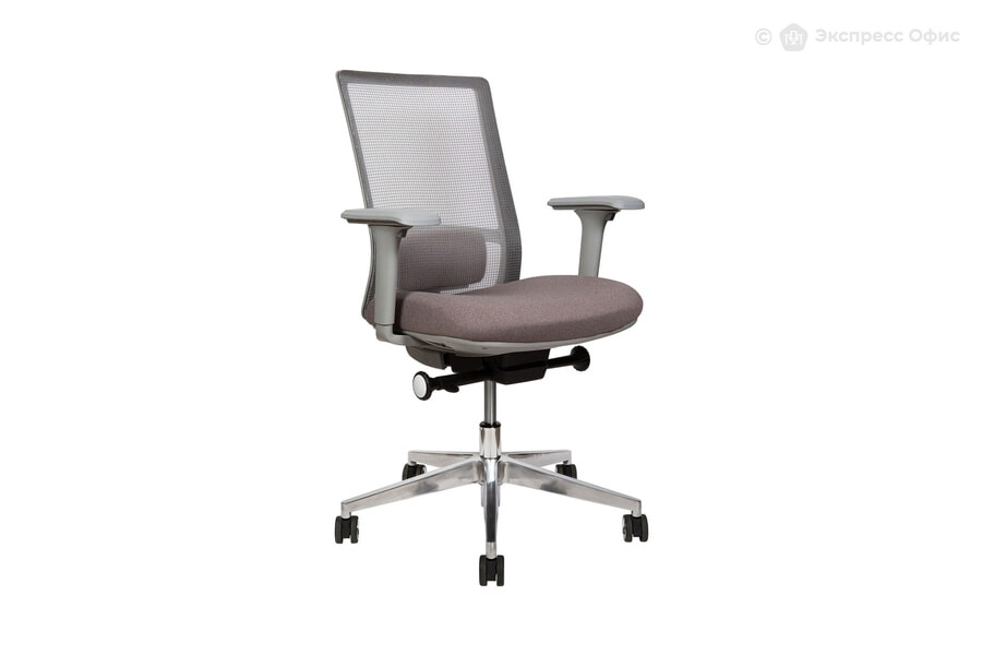 Кресло офисное Vector LF2448 Ткань серая/Сетка серая - фото товара 1 из 3