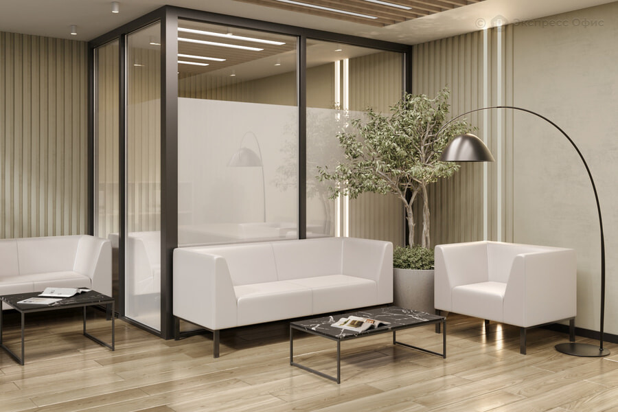 Коллекция мягкой мебели Райт Экокожа белая (Ecotex 3002) - фото товара 2 из 4