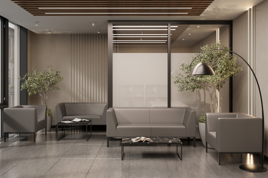 Коллекция мягкой мебели Райт Экокожа серая (Ecotex 3022) - фото товара 1 из 4