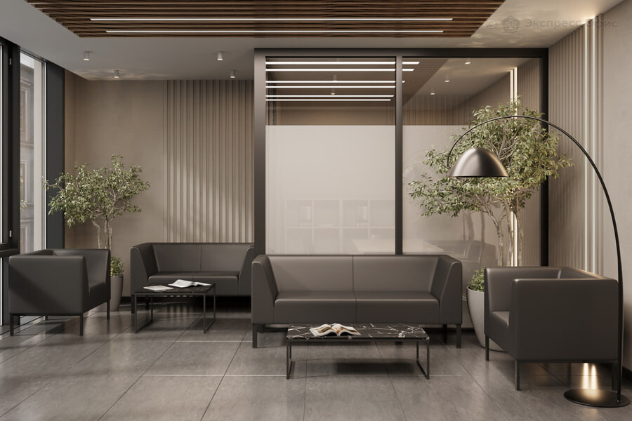 Коллекция мягкой мебели Райт Экокожа черная (Ecotex 3001) - фото товара 1 из 4
