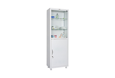 Шкаф медицинский одностворчатый Hilfe МД 1 1760/SG - фото товара 1 из 3