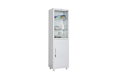 Шкаф медицинский одностворчатый Hilfe МД 1 1657/SG - фото товара 1 из 2