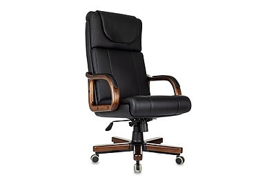 Кресло для руководителя Бюрократ T-9933WALNUT/ECO-B - фото товара 1 из 11