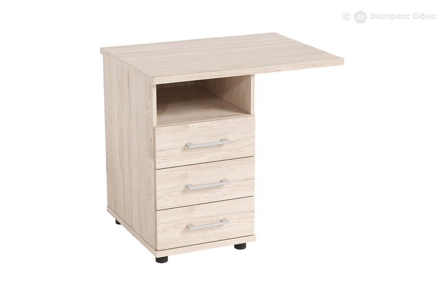 Тумба 3 ящика с топом Дейма 800x600x25 Гикори рокфорд К085 - фото товара 1 из 2