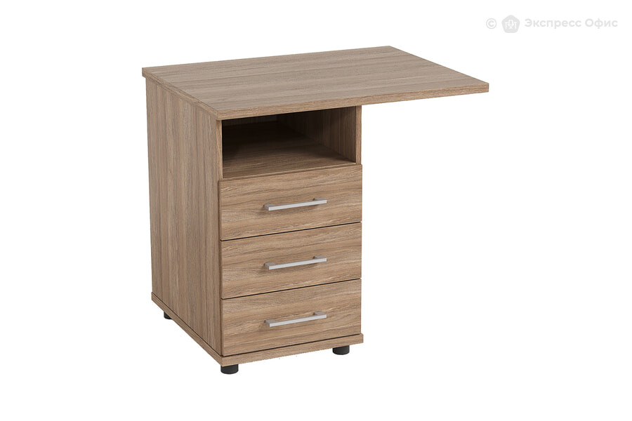 Тумба 3 ящика с топом Дейма 800x600x25 Урбан кофейный К007 - фото товара 1 из 2
