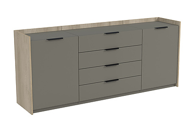 Тумба для документов трехсоставная с ящиками Magnetic 15ТТС.803 - фото товара 1 из 3
