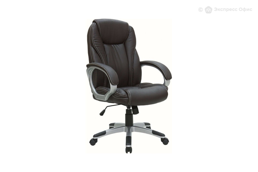  Кресло для руководителя Ripli RCH 9263 Экокожа коричневая - фото товара 1 из 3