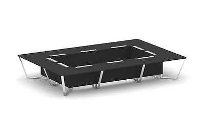 Стол для переговоров прямоугольный Steel Meet MFK-PR.B.SP-20K - фото товара 1 из 4