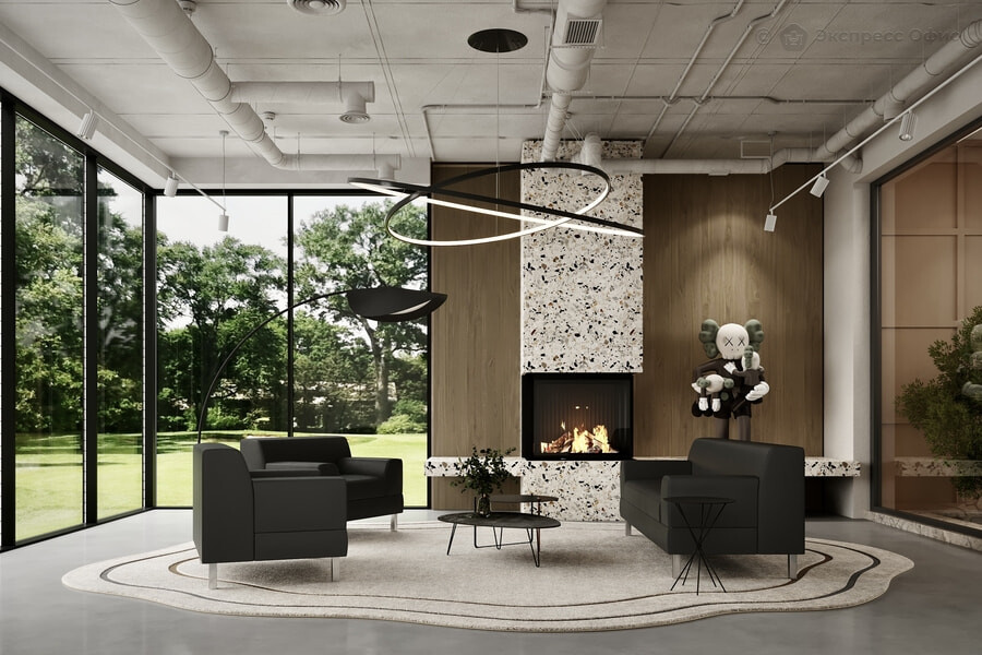 Коллекция мягкой мебели Флагман Искусственная кожа Ecotex 3001 черная - фото товара 2 из 3