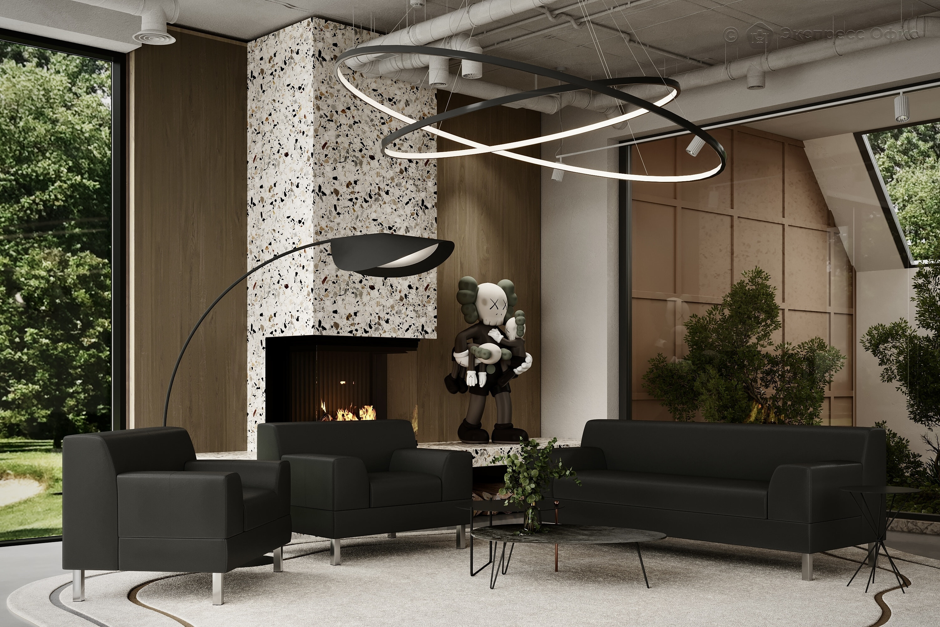 Флагман Искусственная кожа Ecotex 3001 черная