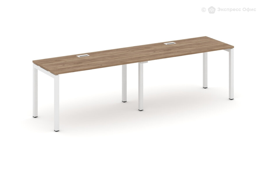  Стол-бенч односторонний Style Project SN-5P.ORS-014 Дуб Табак/Металл белый - фото товара 1 из 1